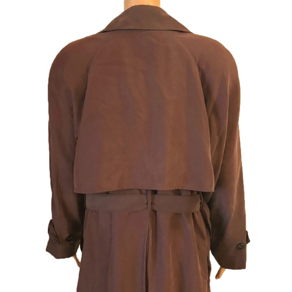 𝅺Woman's silk trench coat (code-G001) - Picture 2 of 3